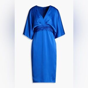 Theia kimono satin cocktail dress